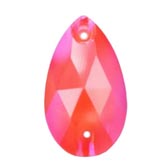 Varrható csepp alkú kő AB színekben méret: 18x11mm - CORALLO AB